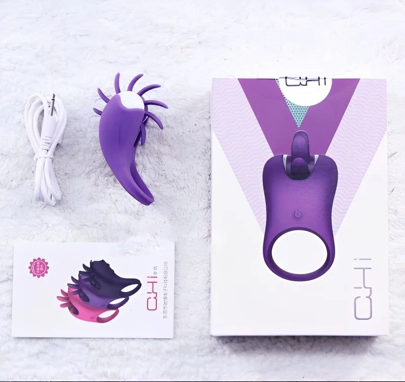 Super Pleasure Licking Ring With 10 Vibration Modes — Powerful Multi-Mode Vibration and Stimulating Tongue Design