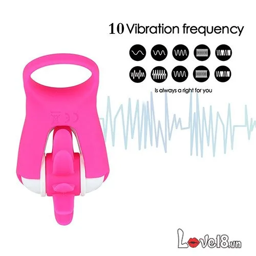 LafyHo Rotating Tongue Ring Vibrator Couples Enhancer DC24N — hình 4