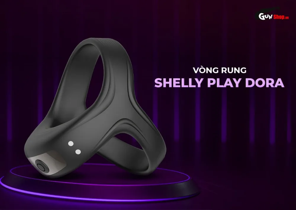 Shelly Play Dora Compact Ring Vibrator Dual Pleasure Couples Device