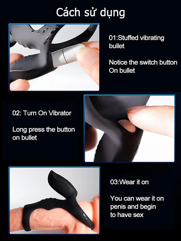 Huwei Vibrating Lock Ring Delay Lasting Boost Male Pleasure — Easy Usage Guide for Maximum Satisfaction