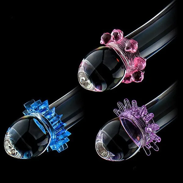 Silicone Spiked Cockring Delay Climax Male Sex Enhancer — hình 4
