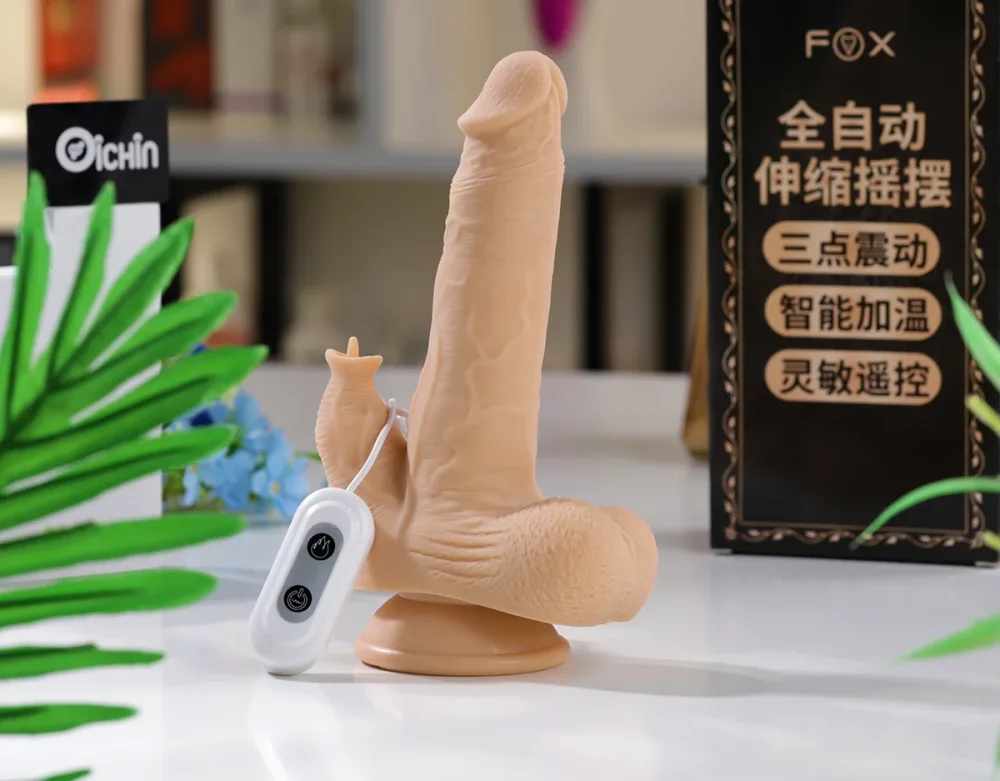 Weyes Fox D10 Heated Silicone Vibrator with Dual Stimulators — 7 Sensational Vibration & Thrust Modes