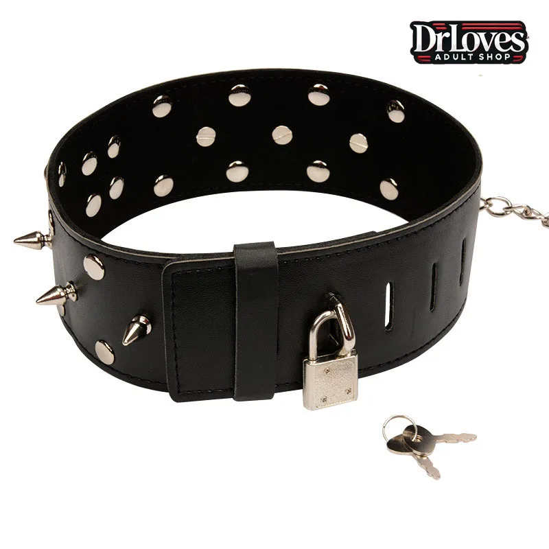 Stainless Steel Spiked SM Collar Chain Toy — hình 3