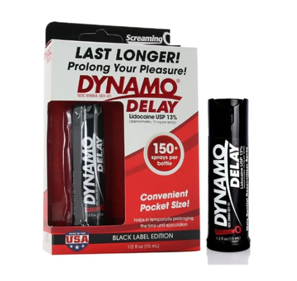 Dynamo Delay Spray Black Label 15ml Prolong Performance — Powerful & Clinically Tested Formula