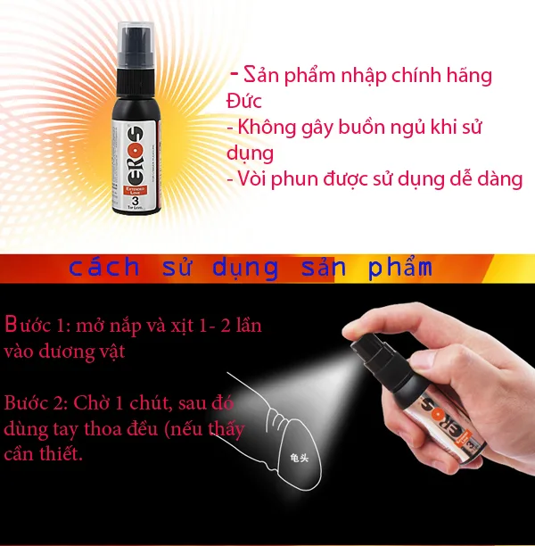 Eros 3 German Delay Spray Lasting Performance 30ml — Why Choose Eros 3 Top Level?