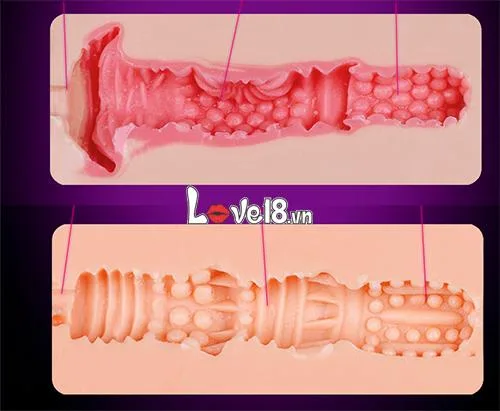 3D Silicone Realistic Butt Masturbator Male Toy — Dual Penetration Openings with Unique Sensations