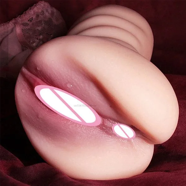 Silicone Heated Realistic Soft Male Masturbator 16cm — hình 16
