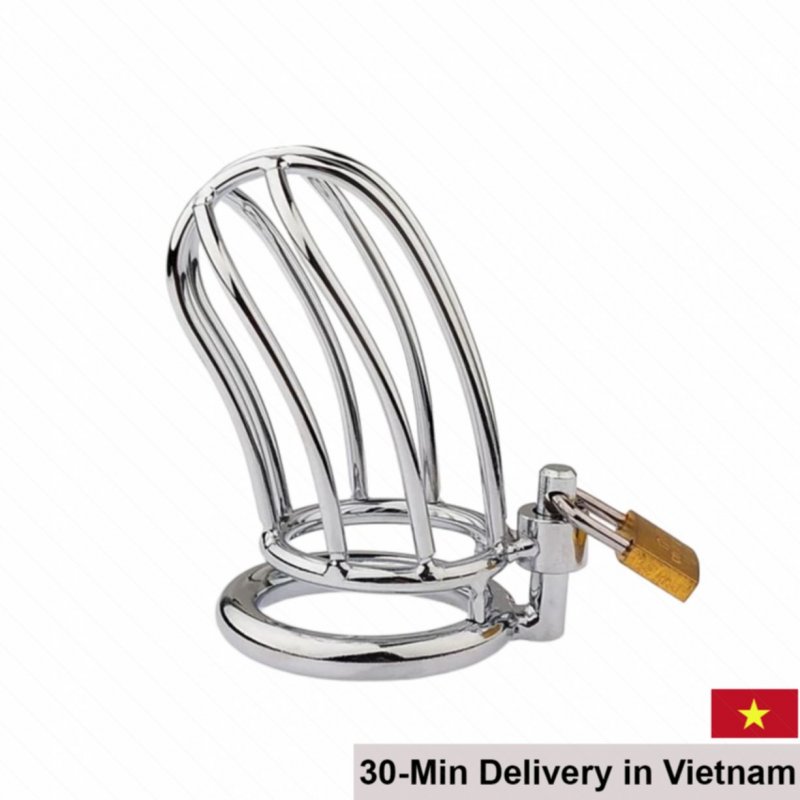 Metal Male Chastity Device BDSM Cage Lock Durable 