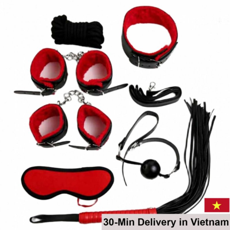 10-Piece BDSM Leather Kit – Stylish Bondage & Sensual Play Set 