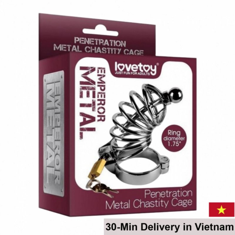 Lovetoy Emperol Metal Chastity Cage Heavy-Duty Secure 