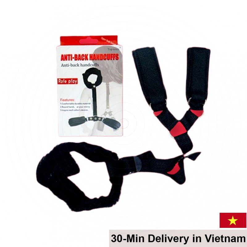 BDSM Bed Restraint Set Handcuffs and Collar Accessories 