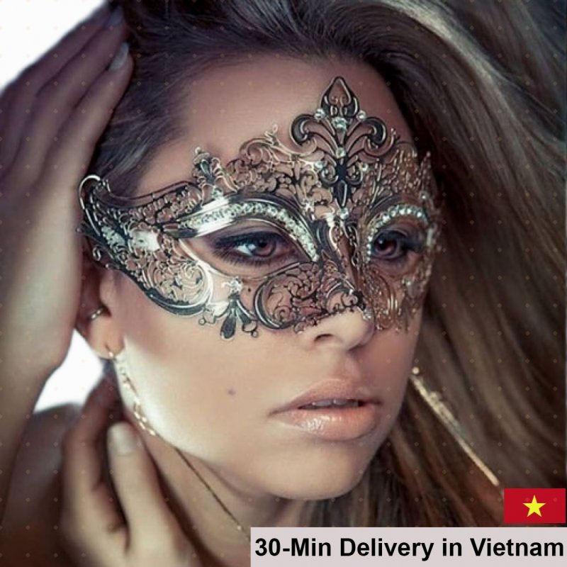 Night Queen Metal Mask Erotic Desire Enhancer One Size 