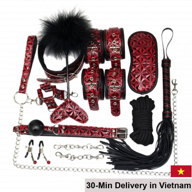 10pcs Sexy BDSM Restraints Kit Quick Play 