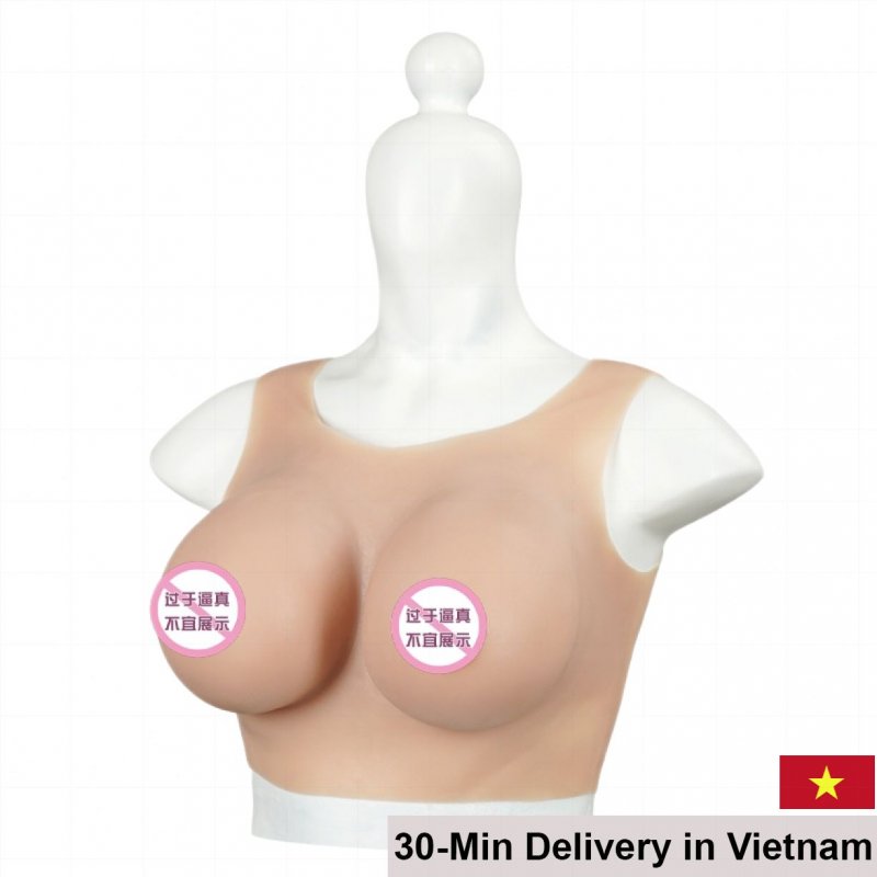 Silicone Male Breast Form Crossdress Realistic Skin Feel 