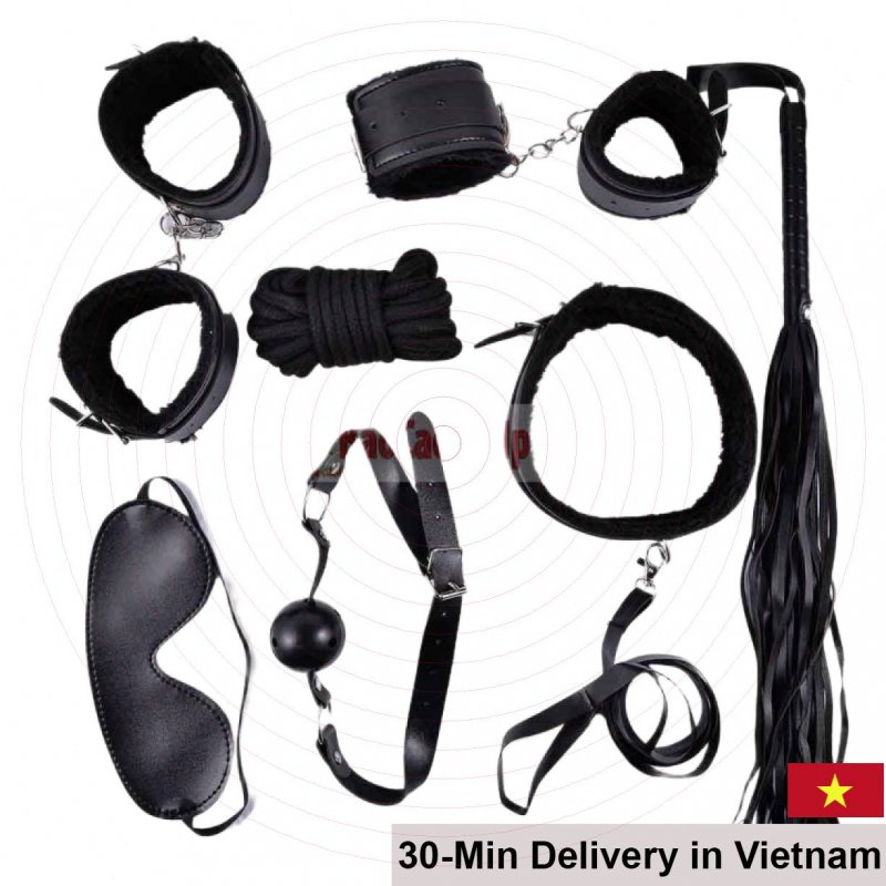 BDSM 7-Piece Sex Toy Kit Heavy-Duty Male Female Experience Set 