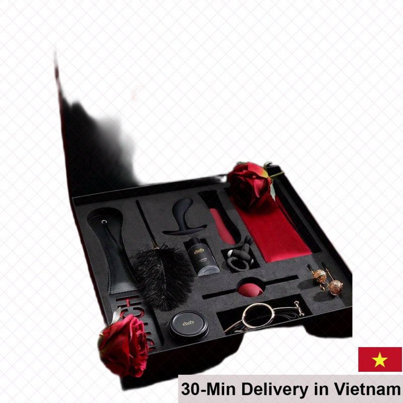 BDSM BITCH Anal Plug Vibe Nipple Clamp Set 11 Pieces 