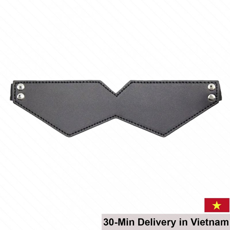 Triangle PU Leather BDSM Blindfold Comfortable Easy Wear 