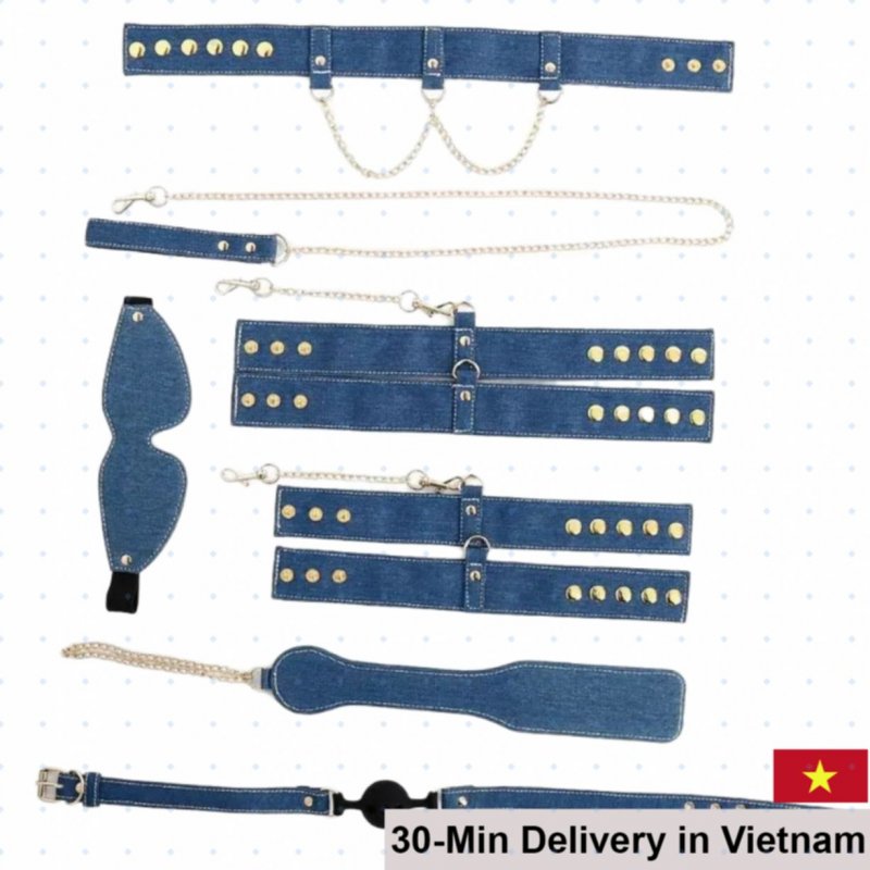 6-Piece Premium BDSM Kit Durable Canvas Set 
