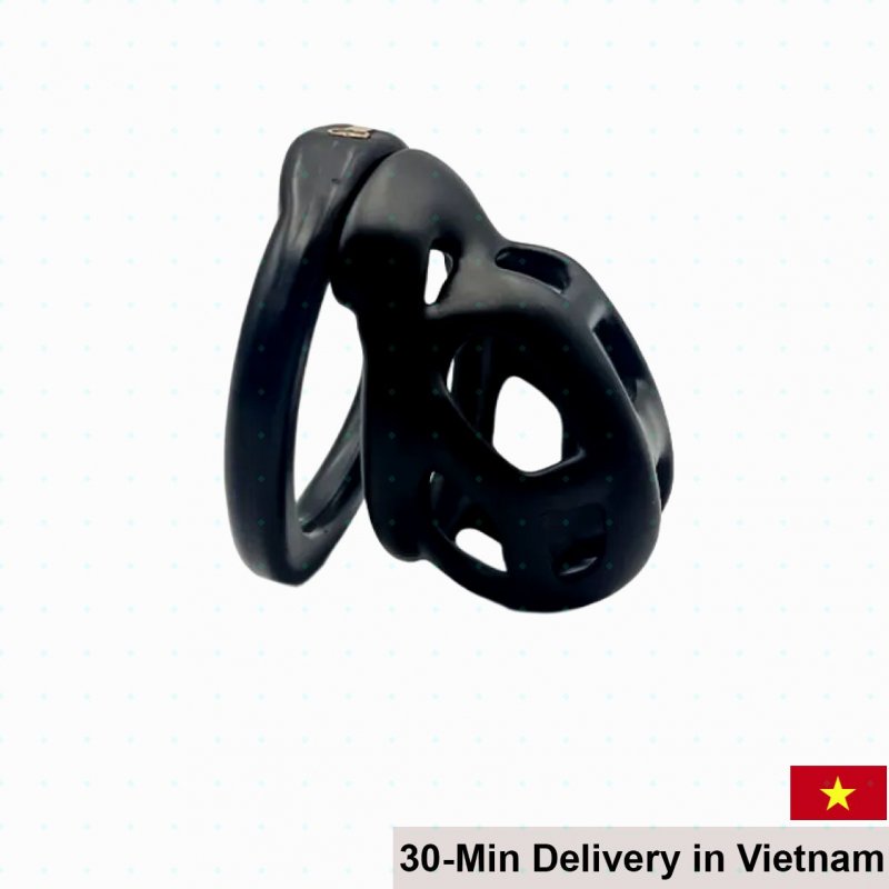 Compact Cobra Carbon Fiber Male Chastity Lock 