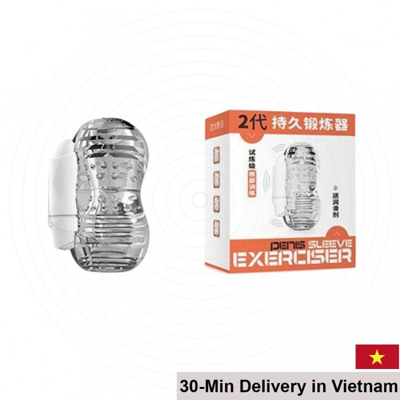 Transparent Silicone Vibrating Male Masturbator – Budget 