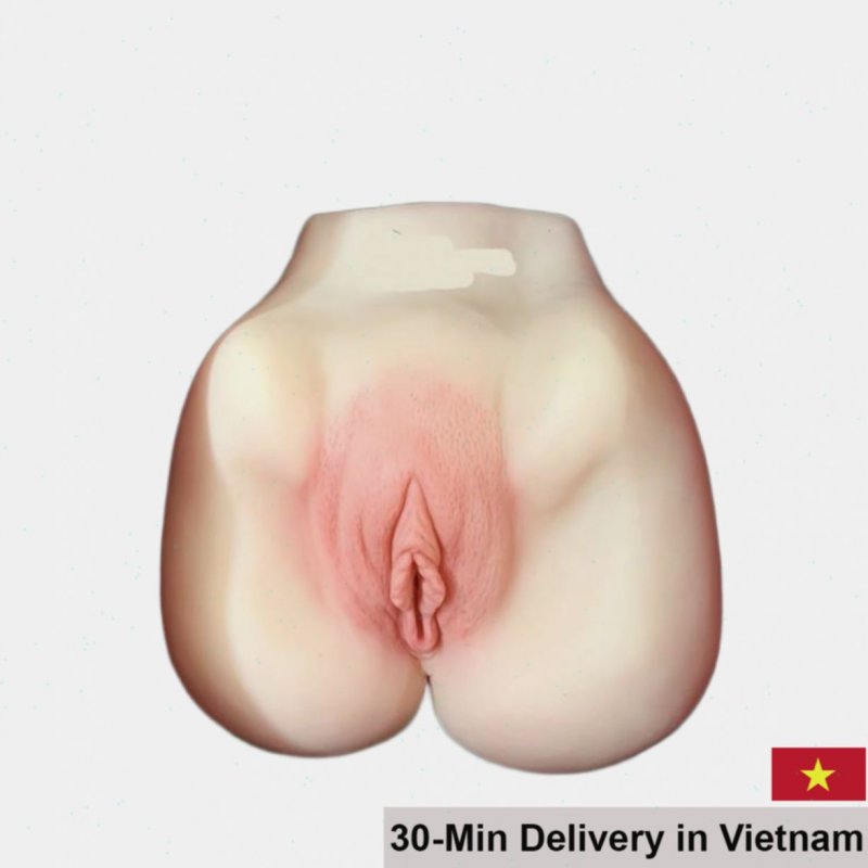 Large Realistic Silicone Male Masturbator 24x25cm Soft Skin 