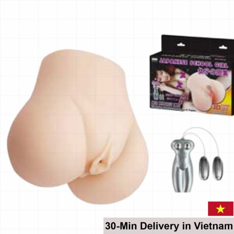 DC46D Male Silicone Vaginal Masturbator Soft Realistic Pleasure Toy 