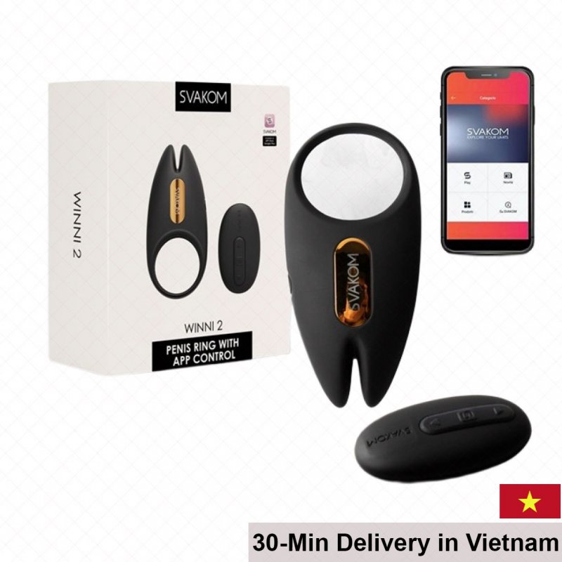 Svakom Winni 2 App Controlled Remote Vibrating Ring USA 