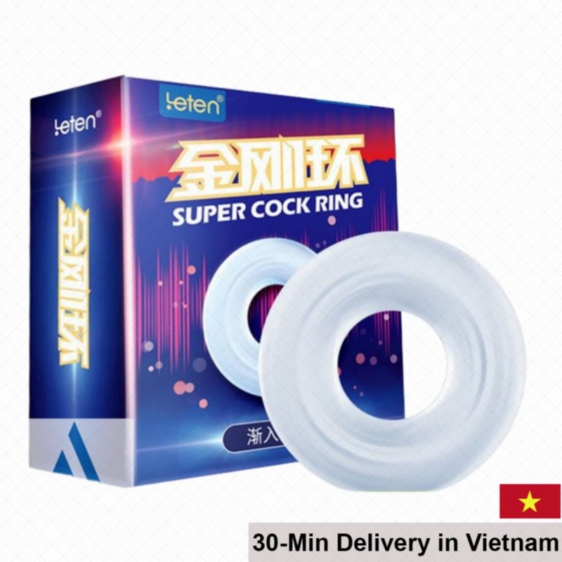 Leten Super Cock Ring Premium Silicone Erection Delay Enhancer 
