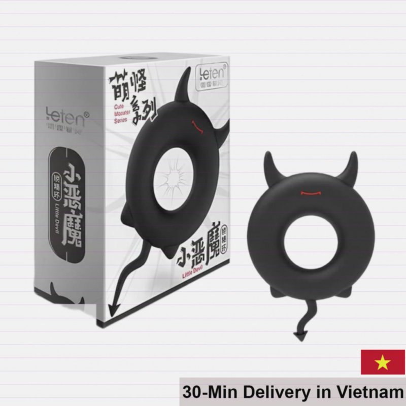 Leten Little Devil Delay Ring Flexible Silicone Comfort 