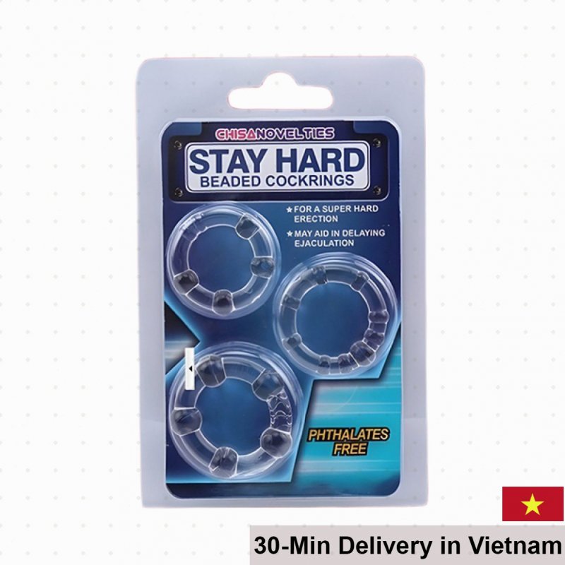 Stay Hard Soft Silicone Penis Rings Set 3 Sizes Comfortable 
