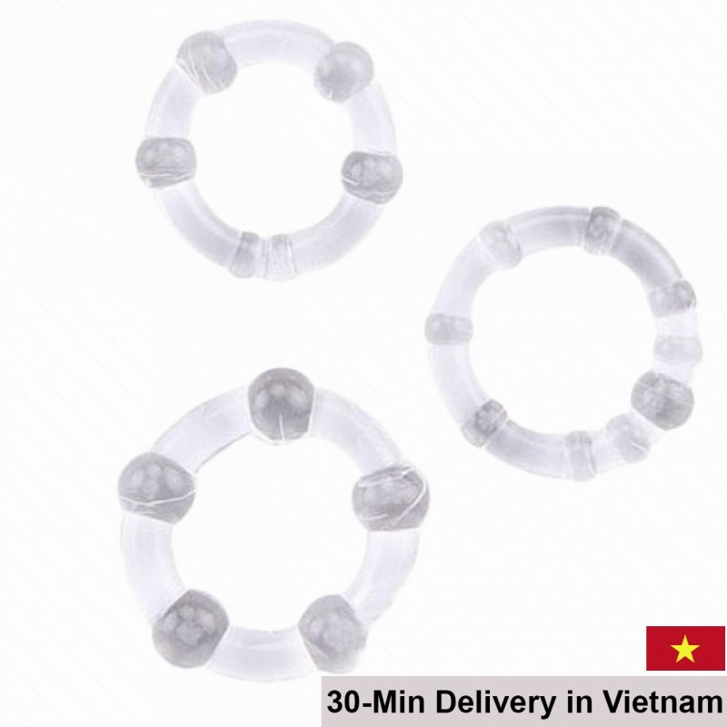 Set of 3 Penis Rings Delay Ejaculation Stimulation 