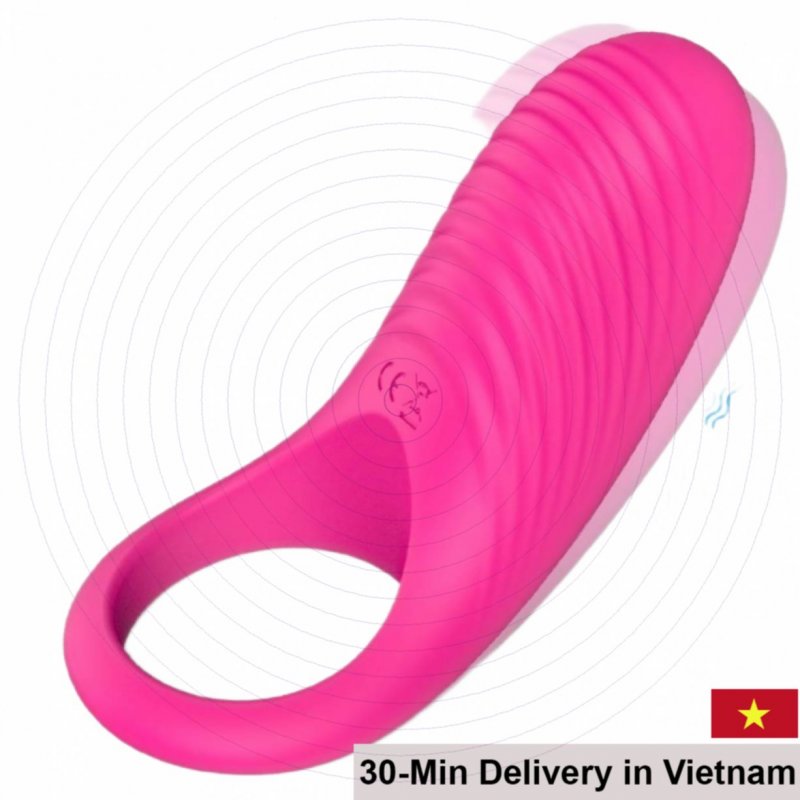 Shand S045 Soft Silicone Vibrating Cock Ring Couples Toy 
