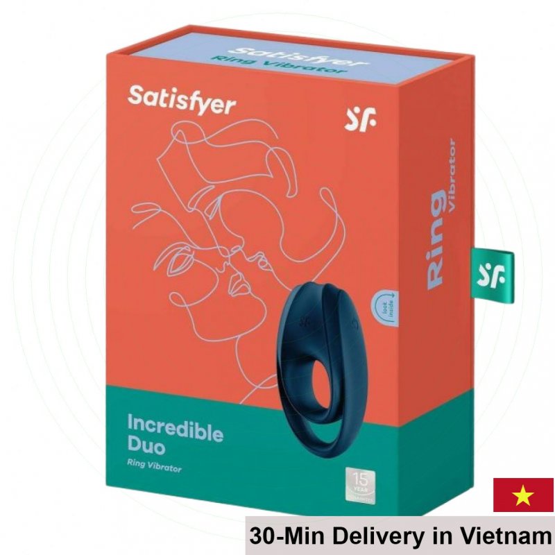 Satisfyer Incredible Duo Silicone Vibrating Cock Ring 