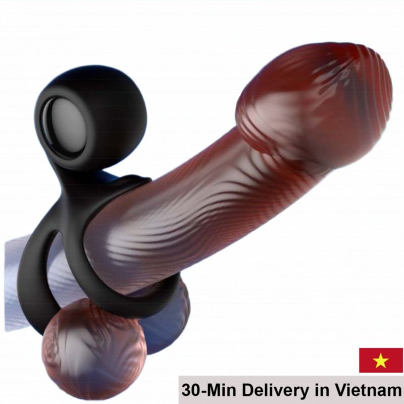 Snail V2 Penis Ring with Vibrating Testicle Lock Delay Ejaculation 