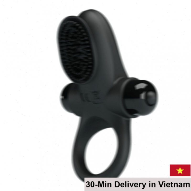 Prettylove Power 10-Mode Vibrating Cock Ring Tongue Lick 