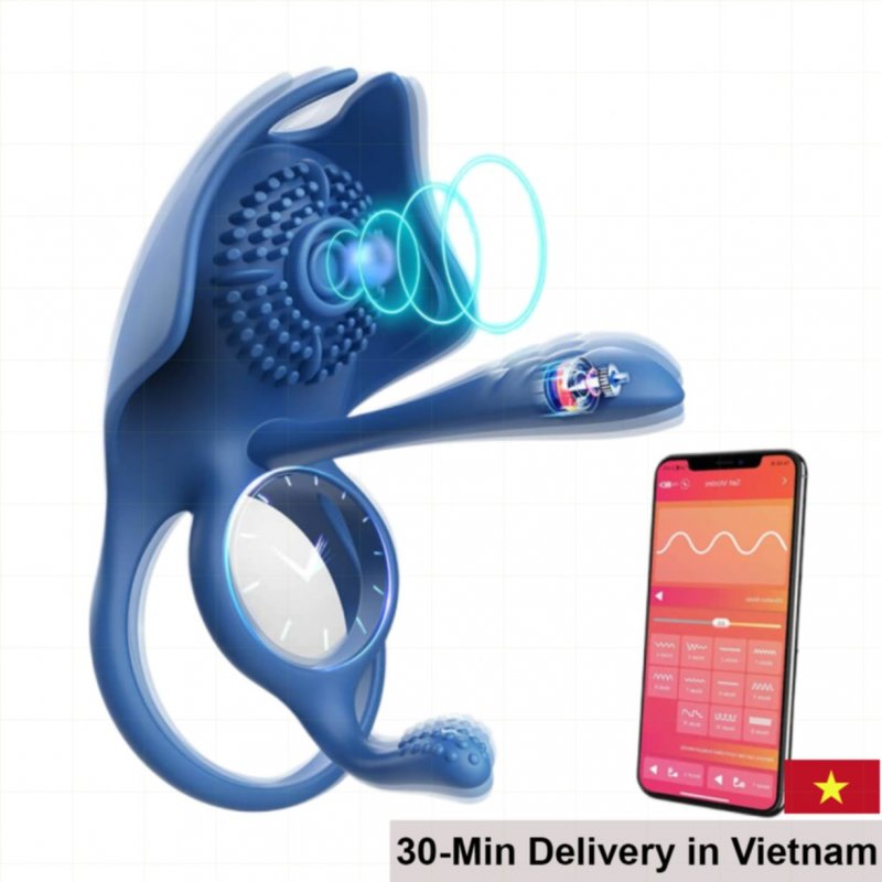 SVAKOM Barzillai 4-Point Sensory Smart App Controlled Cock Ring 