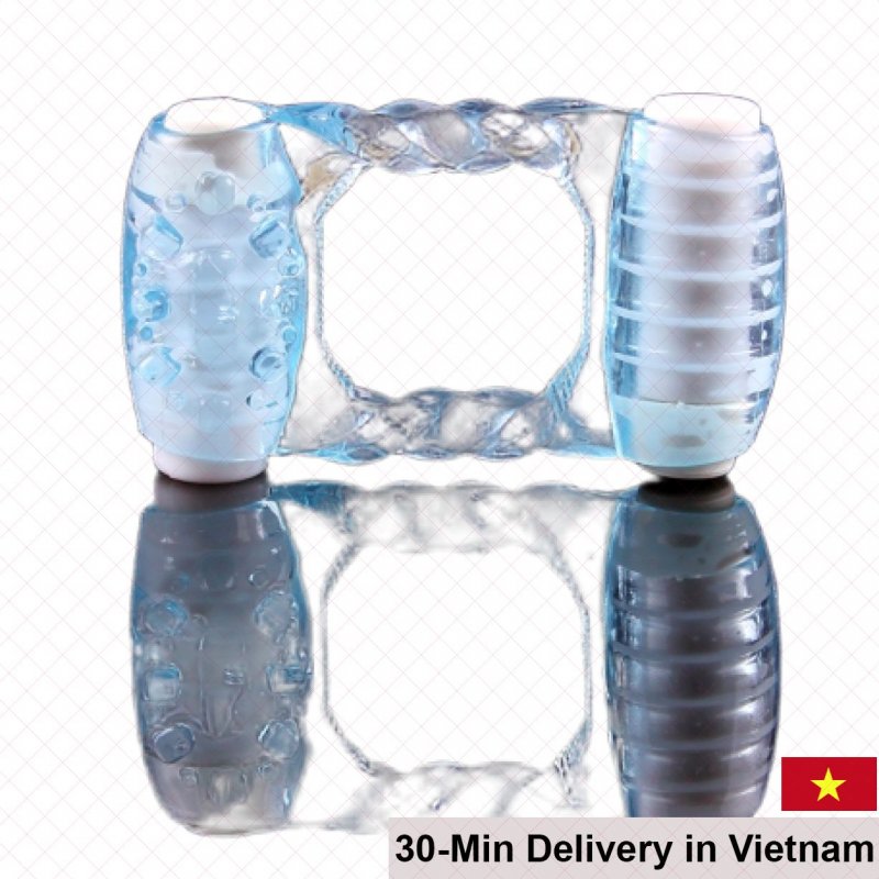 Double-Ended Penis Ring with Powerful Vibrations 