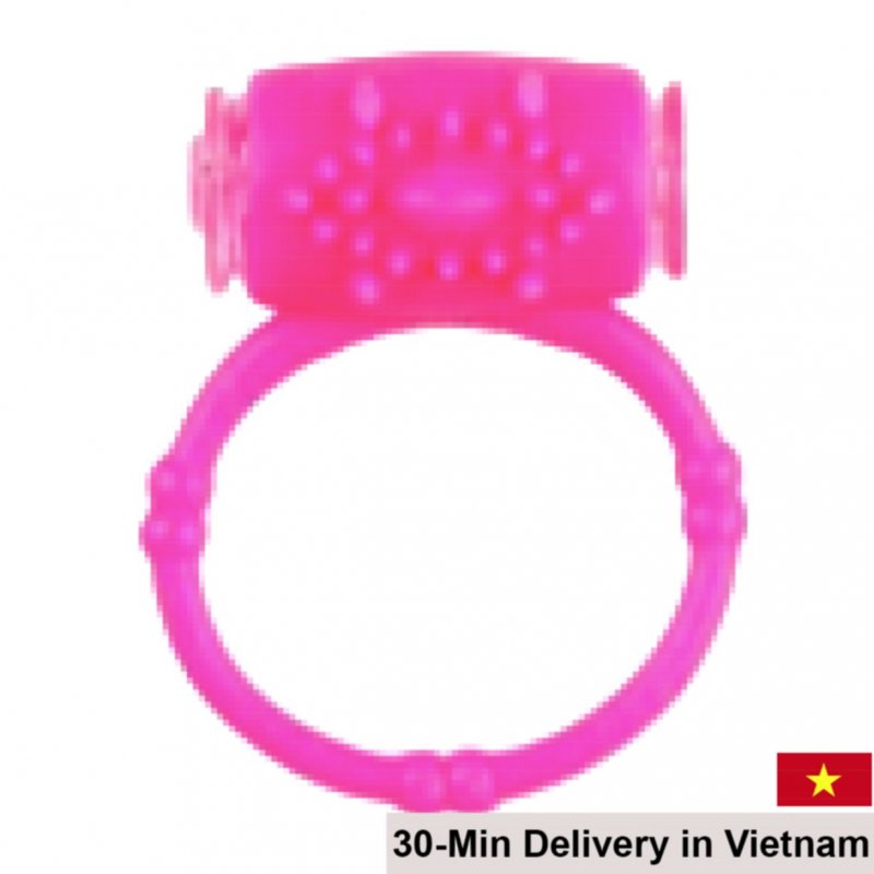Silicone Slim Ring Vibrator Penis Delay Erection Comfortable Fit 