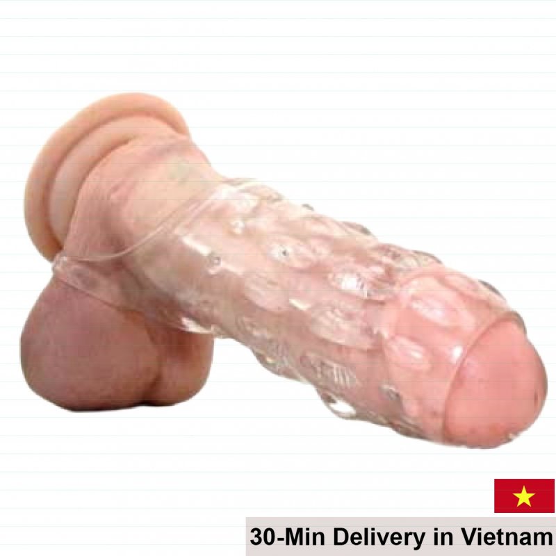 Transparent Strap-On Dildo Silicone G-Spot Stimulator 