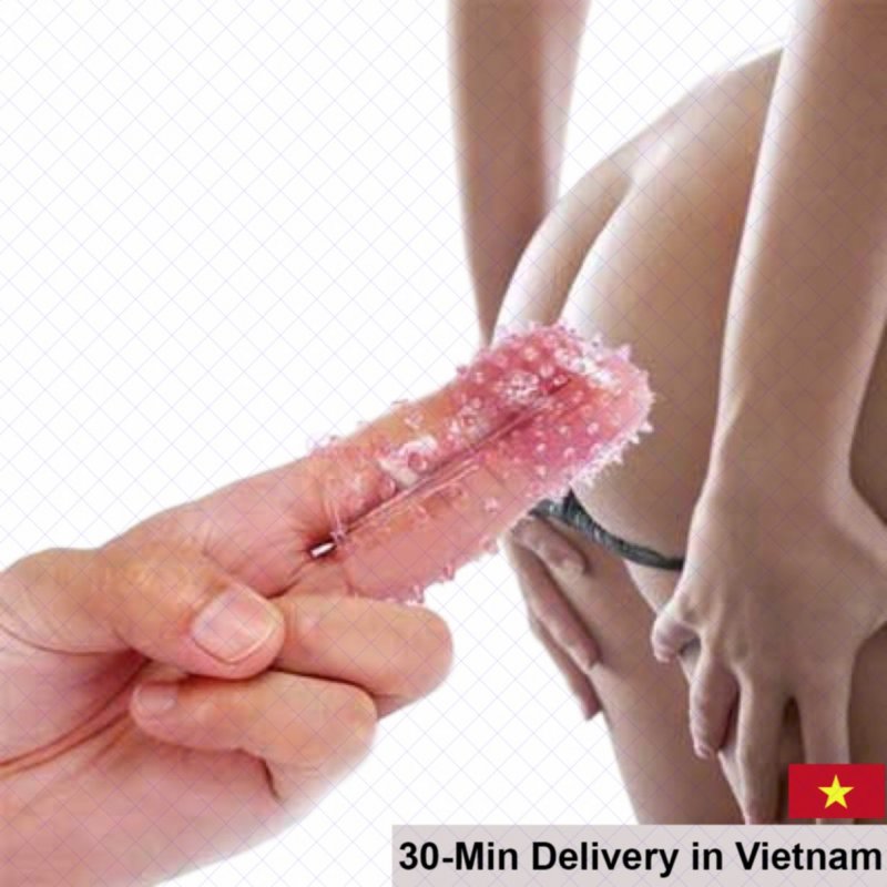 DC10 Textured Finger Sleeve Women Clitoral Stimulator 