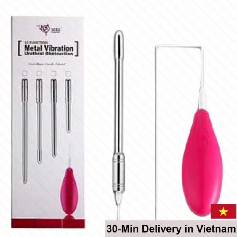 DC11B Alloy Urethral Vibrator 10 Mode Male Pleasure Toy 