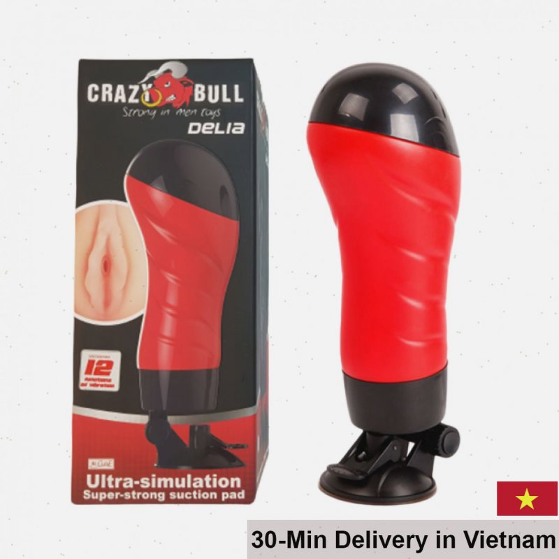 Baile Crazy Bull Red Delia Multi-Function Vibrating Masturbator 