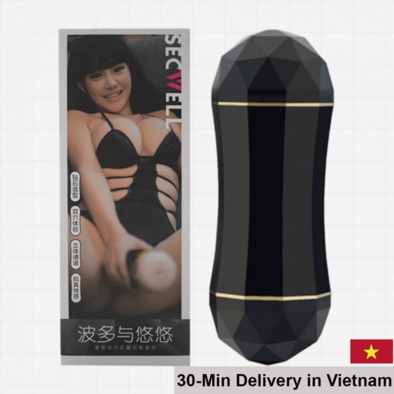 Secwell Dual-Ended Vagina Realistic Silicone Vibrator 