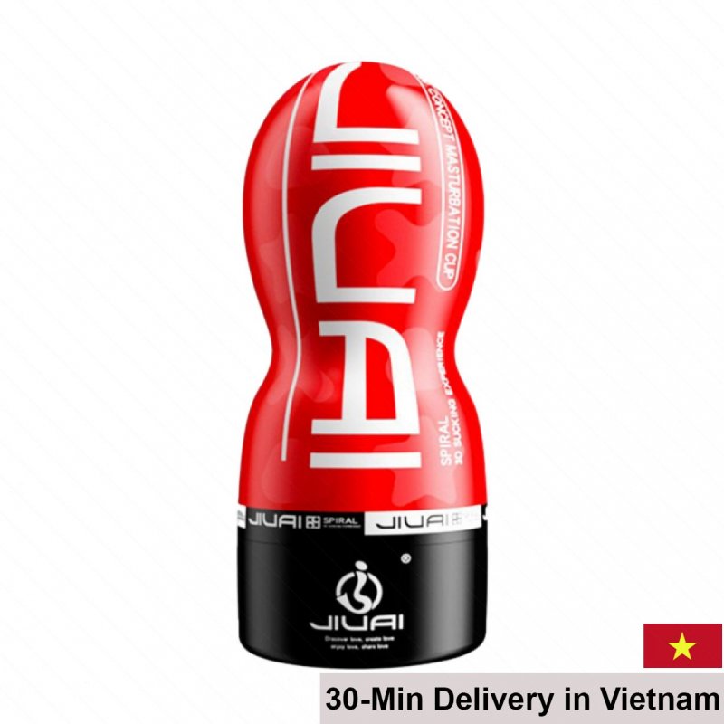 Jiuai Compact Red Silicone Vaginal Masturbator Travel 