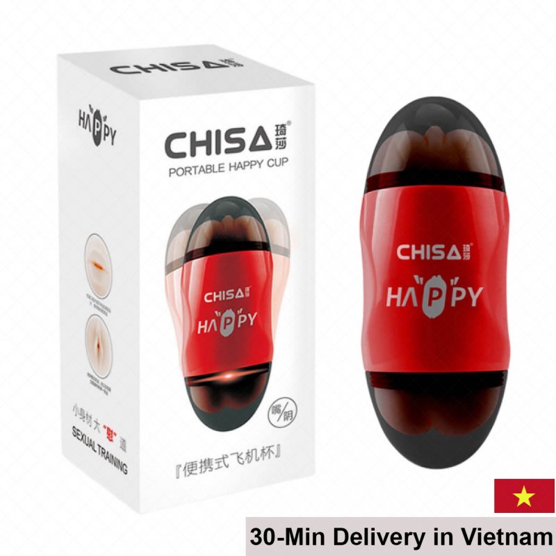 Chisa Portable Happy Cup Male Masturbator Dual Opening Toy 