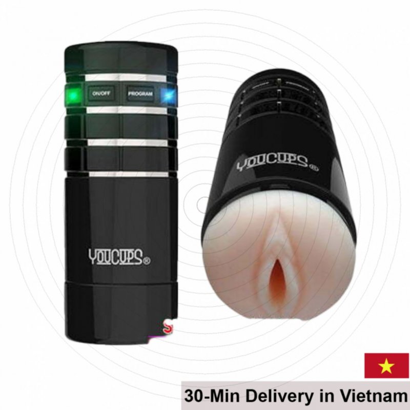 Black Yoco Multi-Function Realistic Vaginal Masturbator Toy 