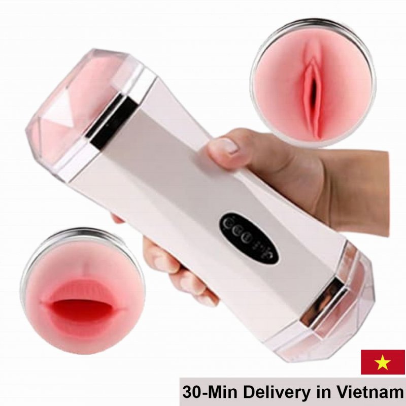 Snai Cup Double Ended Vagina Toy 30 Frequency Sound Mode 