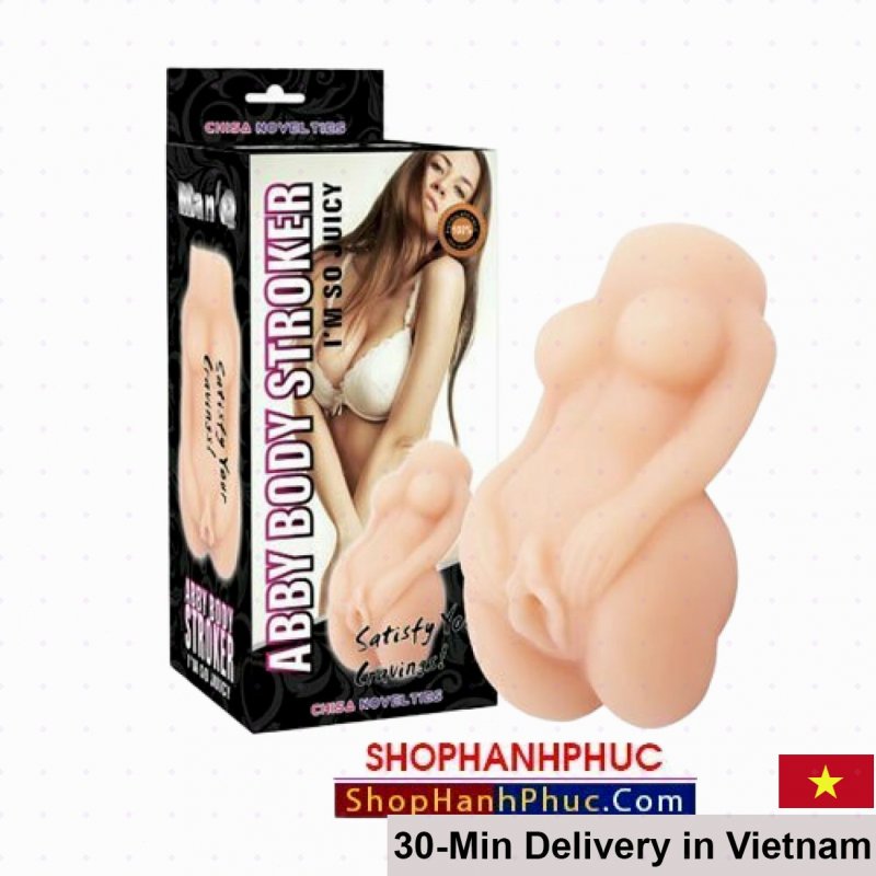 SHP770 Mini Male Pussy Realistic Masturbator Clear Life-like Vagina 