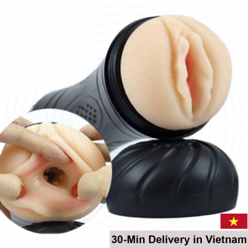 Affordable Silicone Vibrating Male Masturbator 7 Modes Pleasure 