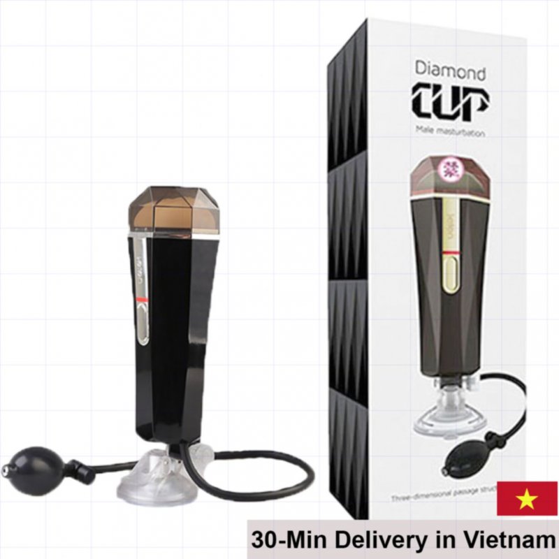 Leten Diamon Suction Wall-Mounted Male Masturbator Tight Massage 